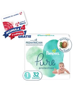 PAÑAL PAMPERS PURE ET 1 32 PZ