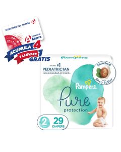 PAÑAL PAMPERS PURE ET 2 29 PZ