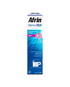 Afrin Pure Sea Baby, Descongestión E Higiene Nasal. Solución Isotónica de Agua de Mar, 50 ml