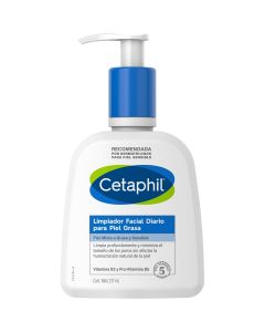 CETAPHIL limpiador facial diario para piel grasa 237 ml