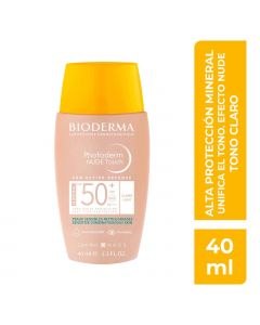 Bioderma Photoderm Nude Touch SPF 50+ Tono Claro, 40 ml