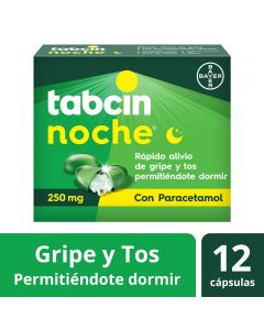 Tabcin noche oral 12 capsulas     