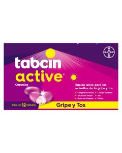 Tabcin active oral 12 capsulas   