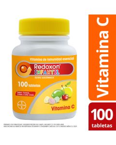 Redoxon Infantil 100mg de Vitamina C, 100 tabletas masticables