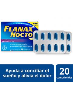 Flanax nocto antiinflamatorio 20 comprimidos