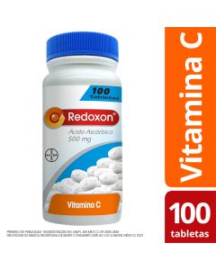 Redoxon 500mg de Vitamina C, frasco con 100 tabletas orales