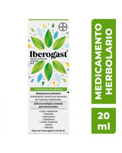 Iberogast solución oral para colitis y gastritis gotero 20 ml