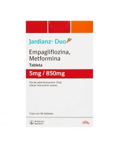 Jardianz Duo 5 mg/850 mg 60 tabletas 