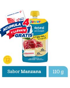 Papilla Gerber Junior Etapa 3 sabor Manzana pouch 110 gr