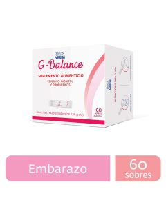 Nestlé G-Balance myo-inositol y probióticos suplemento alimenticio 60 sobres