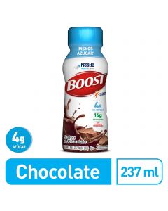 Boost Menos Azúcar suplemento alimenticio sabor chocolate 237 ml