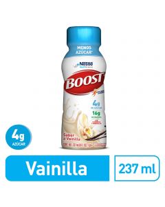 Boost Menos Azúcar suplemento alimenticio sabor vainilla 237 ml