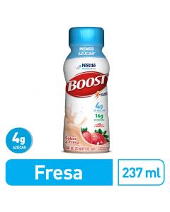 Boost Menos Azúcar suplemento alimenticio sabor fresa 237 ml