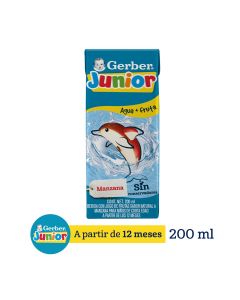 Bebida Hidratante Junior Splasher Etapa 4 Manzana Tetrapack 200 ml