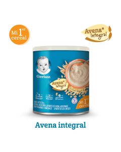 Cereal Infantil GERBER® Etapa 1 Avena Integral Lata de 270g