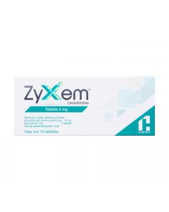 Imagen del medicamento Zyxem 5 mg con 10 tabletas