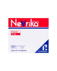 Imagen del medicamento Nevrika 75 mg oral 14 tabletas