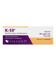 5 K-50 fabre con ampolleta 50 mg / 5 ml   