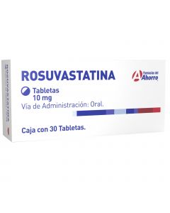 Rosuvastatina 10 mg 30 tabletas Marca del Ahorro