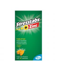 Stresstabs Multivitamínico con Zinc 30 tabletas