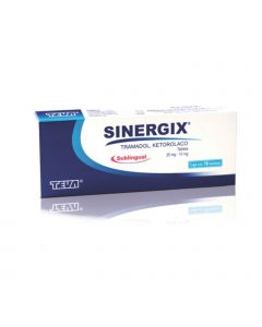 Sinergix sublingual 210mg oral 10 tabletas