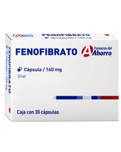 Fenofibrato 160 mg 30 cápsulas Marca del Ahorro