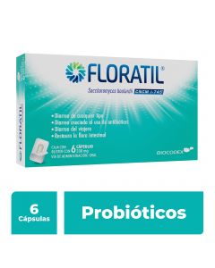 Floratil probióticos 200 mg 6 cápsulas 