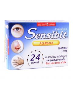 Sensibit antialérgico oral 10 tabletas  