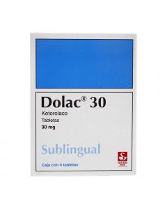 Dolac 30 mg oral 4 tabletas Sublingual 