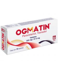 Ogmatin Caja con 10 tabletas de 325 mg /37.5 mg