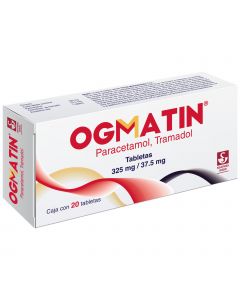 Ogmatin Caja con 20 tabletas de 325 mg /37.5 mg