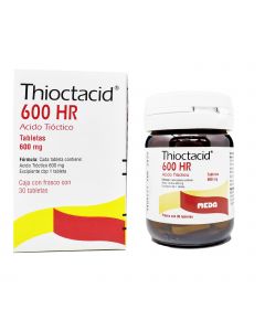 Thioctacid 600 HR con 30 tabletas