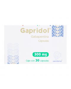 Imagen del medicamento Gapridol 300 Mg. Oral 30 Capsulas