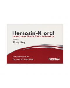 Hemosin K 25M g. Oral 32 Tabletas  