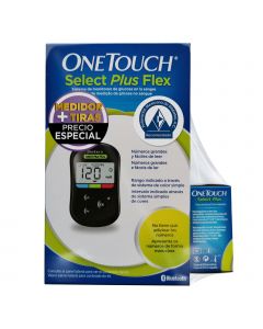 One Touch Medidor Select Plus Flex + 50 Tiras Select Plus
