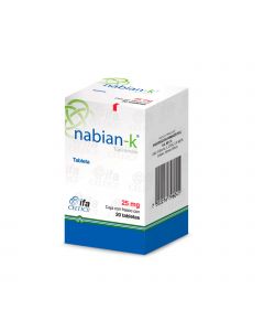 Nabian-K 25 mg 20 tabletas 