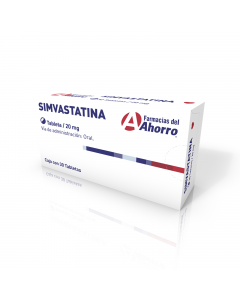 Imagen del medicamento Marca del Ahorro Simvastatina 20 mg oral 30 tabletas