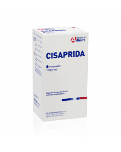 Cisaprida 1 mg/ ml suspensión oral 60 ml Marca Del Ahorro