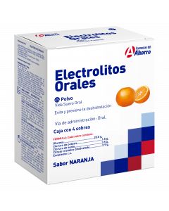 Marca del ahorro electrolitos orales naranja 4 sobres    