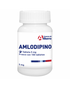 Imagen del medicamento Marca del Ahorro  Aml  odipino 5 mg oral 100 tabletas