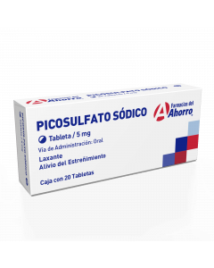 Marca del ahorro picosulfato de sodio 5mg oral 20 tabletas 