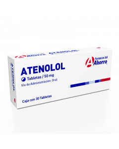 Imagen del medicamento Marca del Ahorro  Atenolol 50 mg oral 28 tabletas