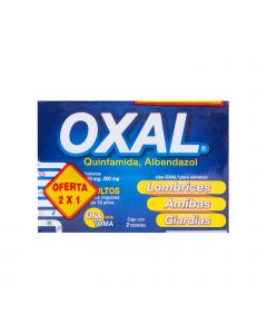 Imagen del medicamento Pack oxal 2 tabletas