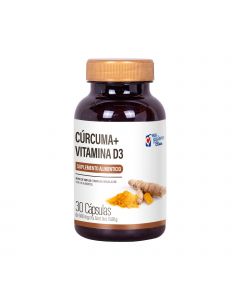 Curcuma + Vitamina D3 30 Cap Me Quiero Bien