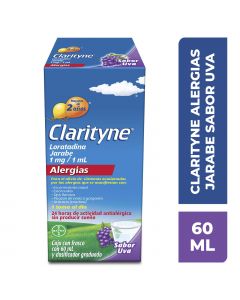 Clarityne® Pediátrico jarabe sabor uva 60 ml