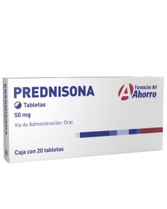 Imagen del medicamento Marca del Ahorro prednisona 50 mg 20 tabletas