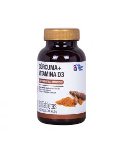 MQB Cúrcuma + Vitamina D3 30 tabletas
