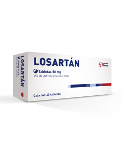 Losartan 50 mg 60 tabletas Marca del Ahorro