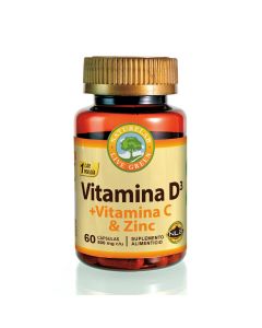Naturelab Vitamina D3+Vitamina C+Zinc 60 cápsulas