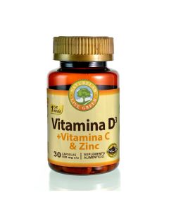 Naturelab Vitamina D3+Vitamina C+Zinc 30 cápsulas